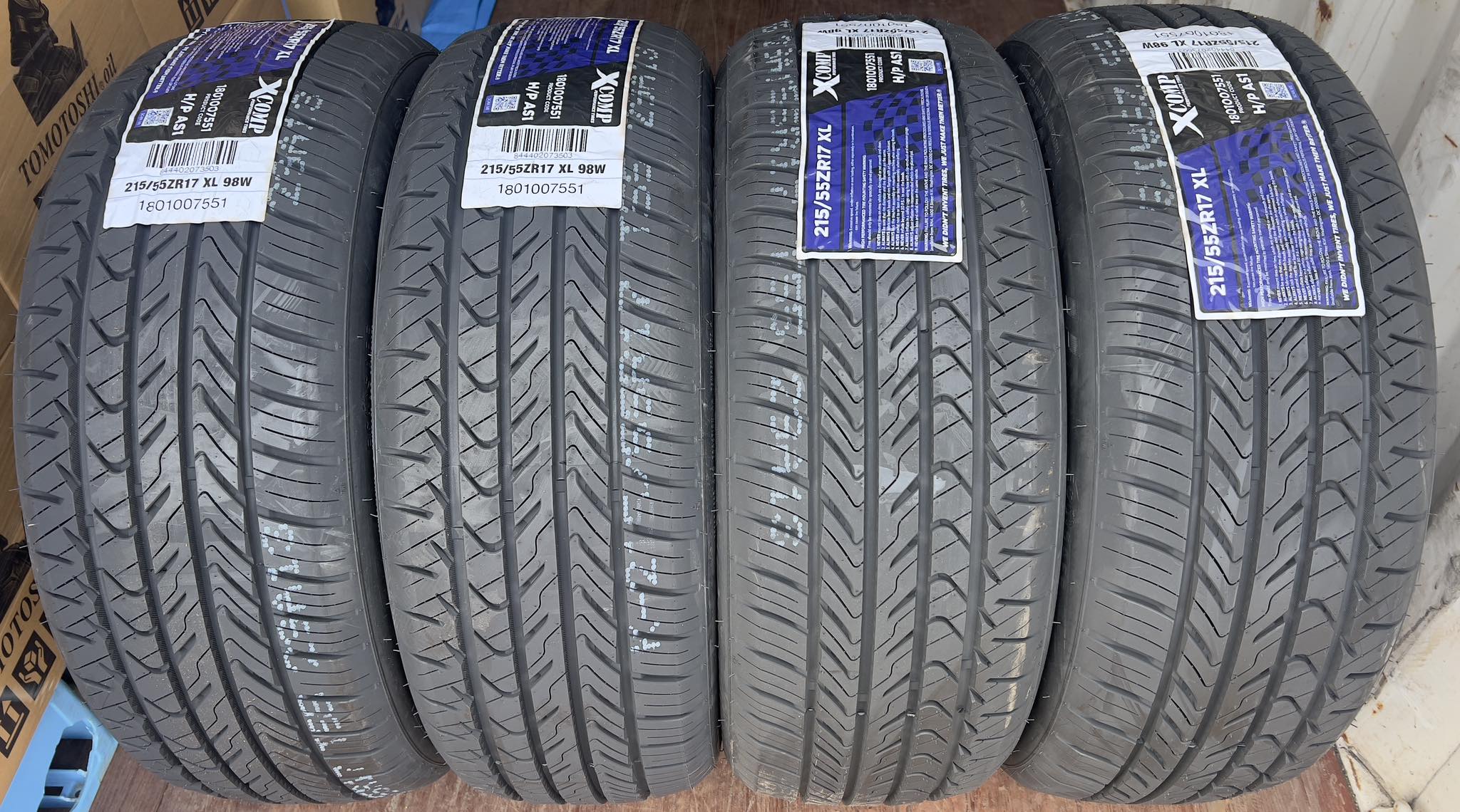 215/55ZR17 XL 98、 正規品・新品　GLADIATOR（グラディエーター）Xcomp HP AS1、2025年製　