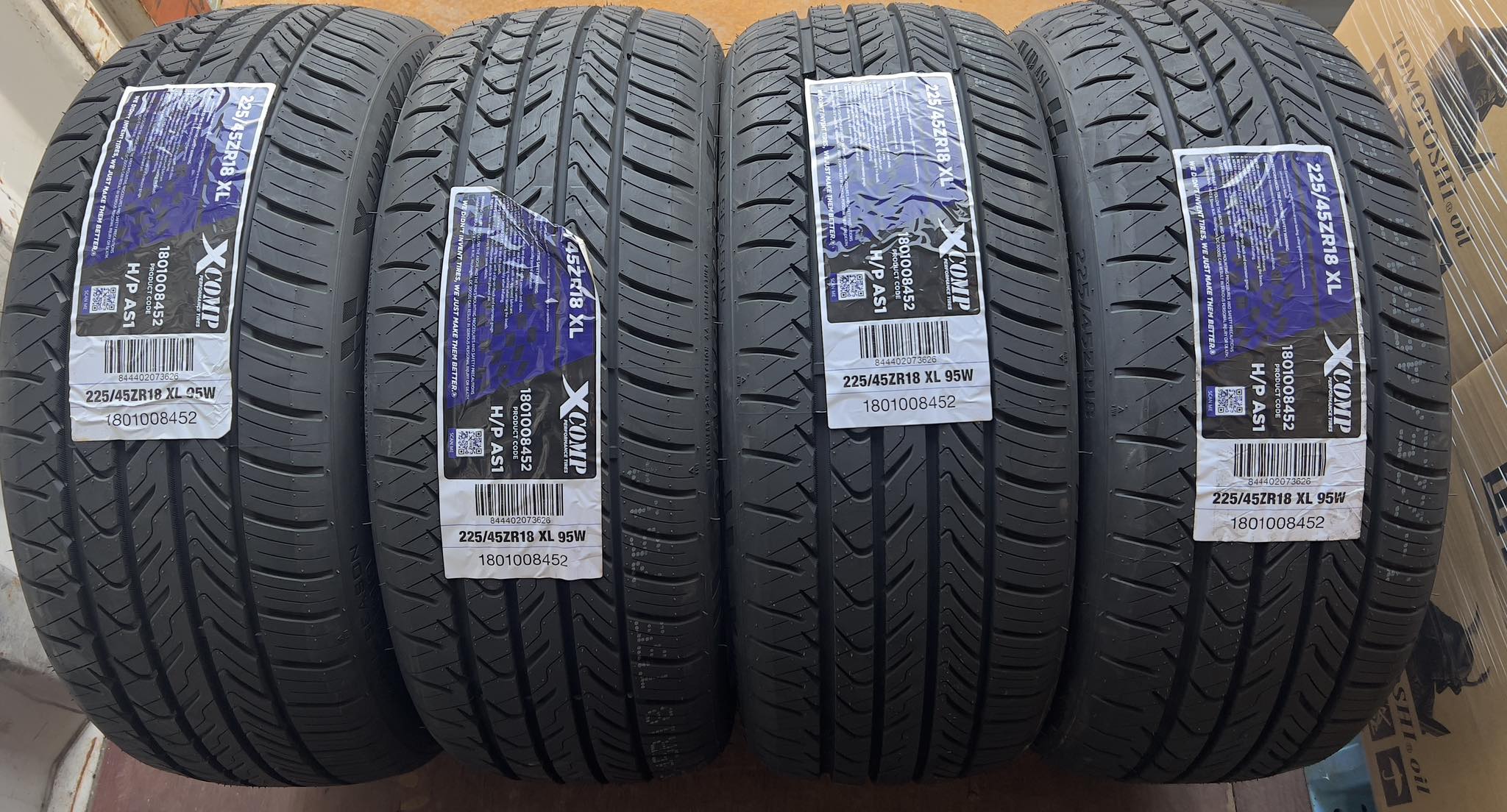 225/45ZR18 XL 95、 正規品・新品　GLADIATOR（グラディエーター）Xcomp HP AS1、2025年製　